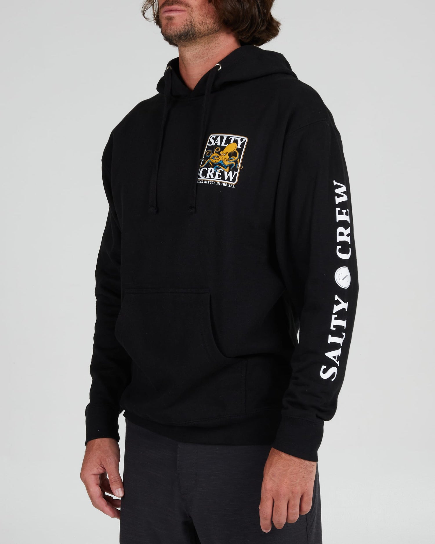 Salty Crew Men - Ink Slinger Hood Fleece - Black