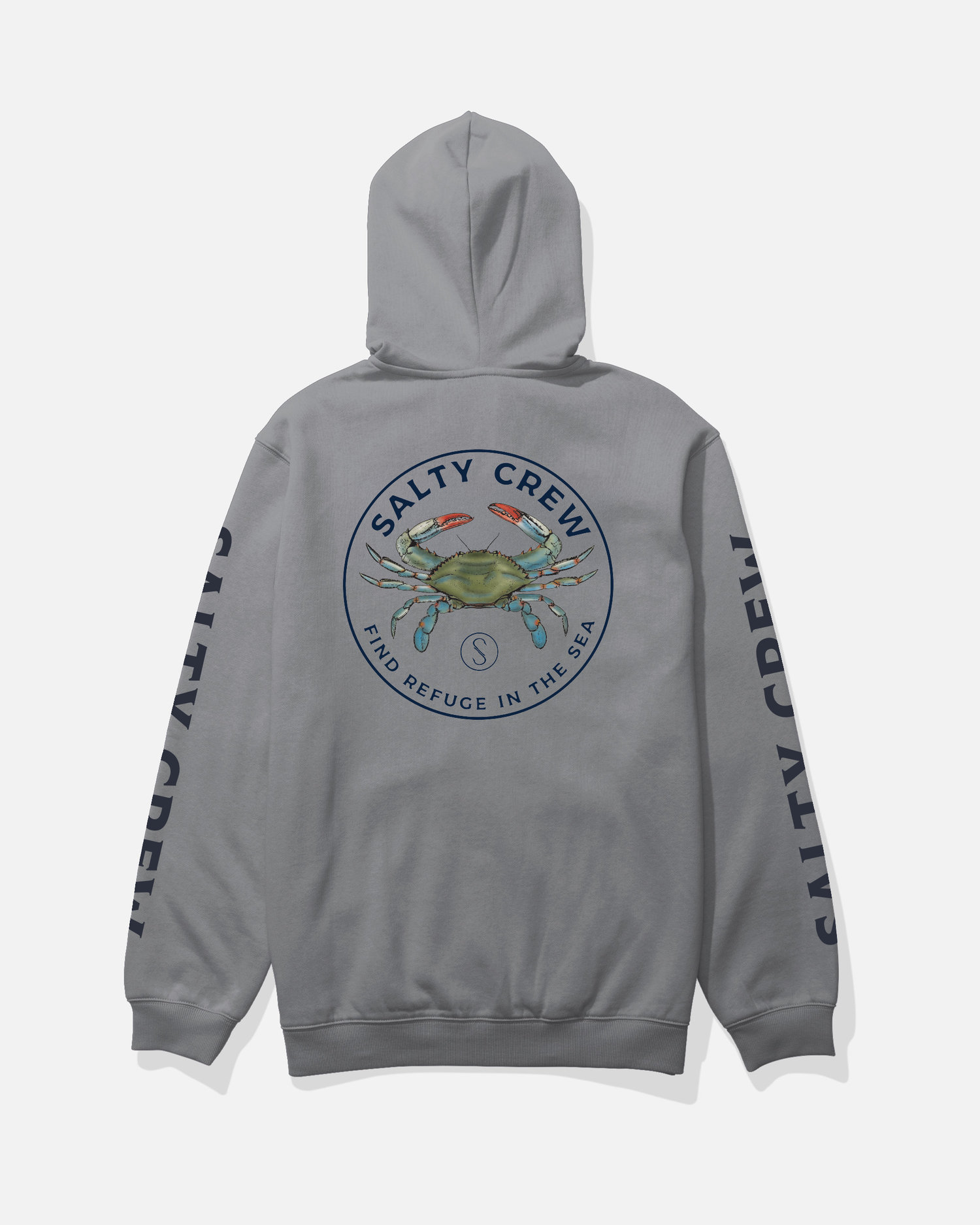 Blue Crabber Hood Fleece - Quarry