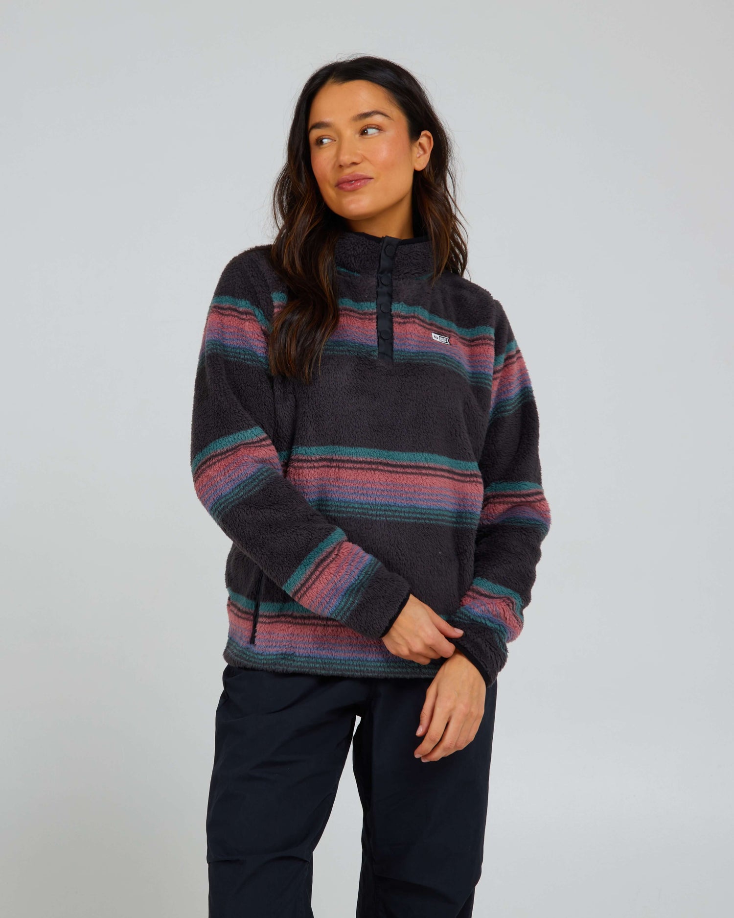 Salty Crew Womens - Calm Seas Pullover - Charcoal