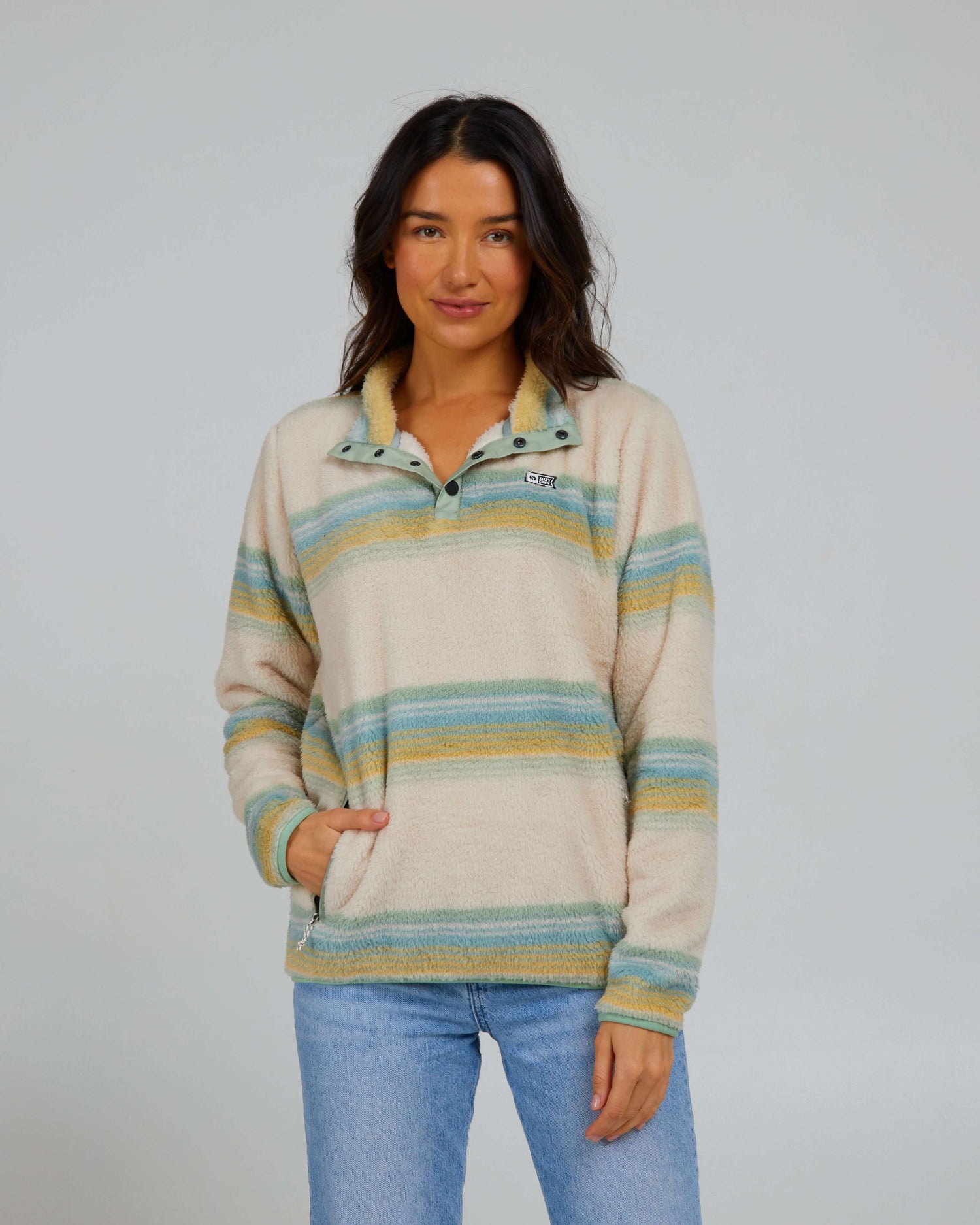 Salty Crew Womens - Calm Seas Pullover - Sage