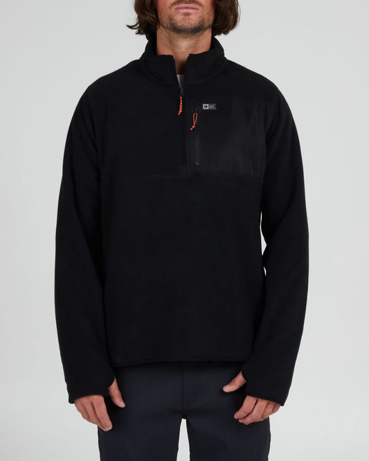 Salty Crew Men - Ebbtide 1/2 Zip Polar Fleece - Black