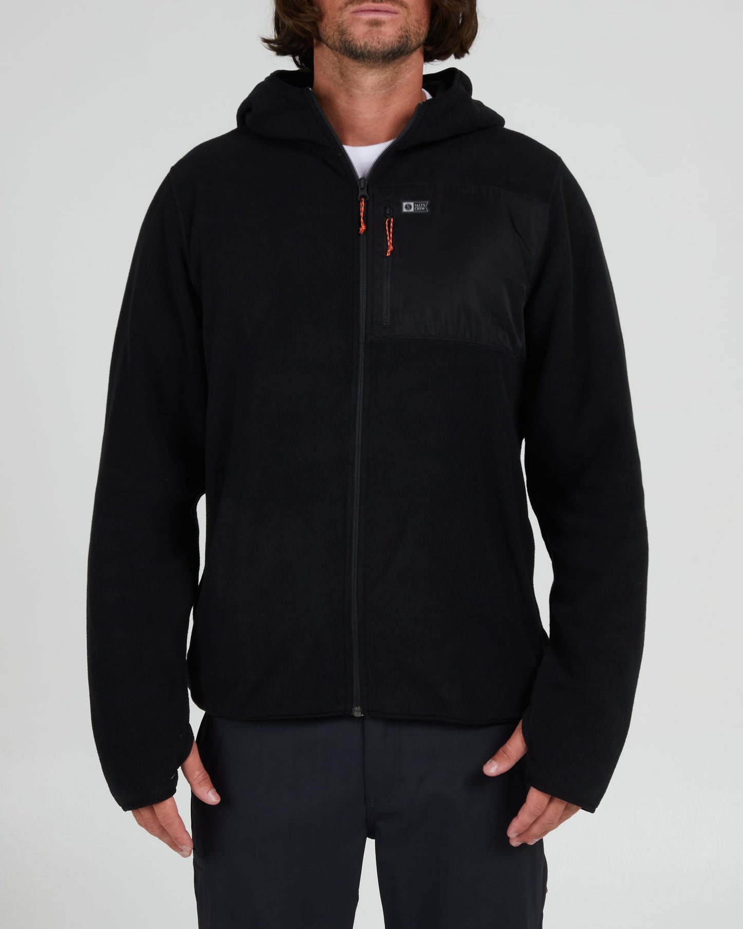 Salty Crew Men - Ebbtide Zip Hoody Polar Fleece - Black