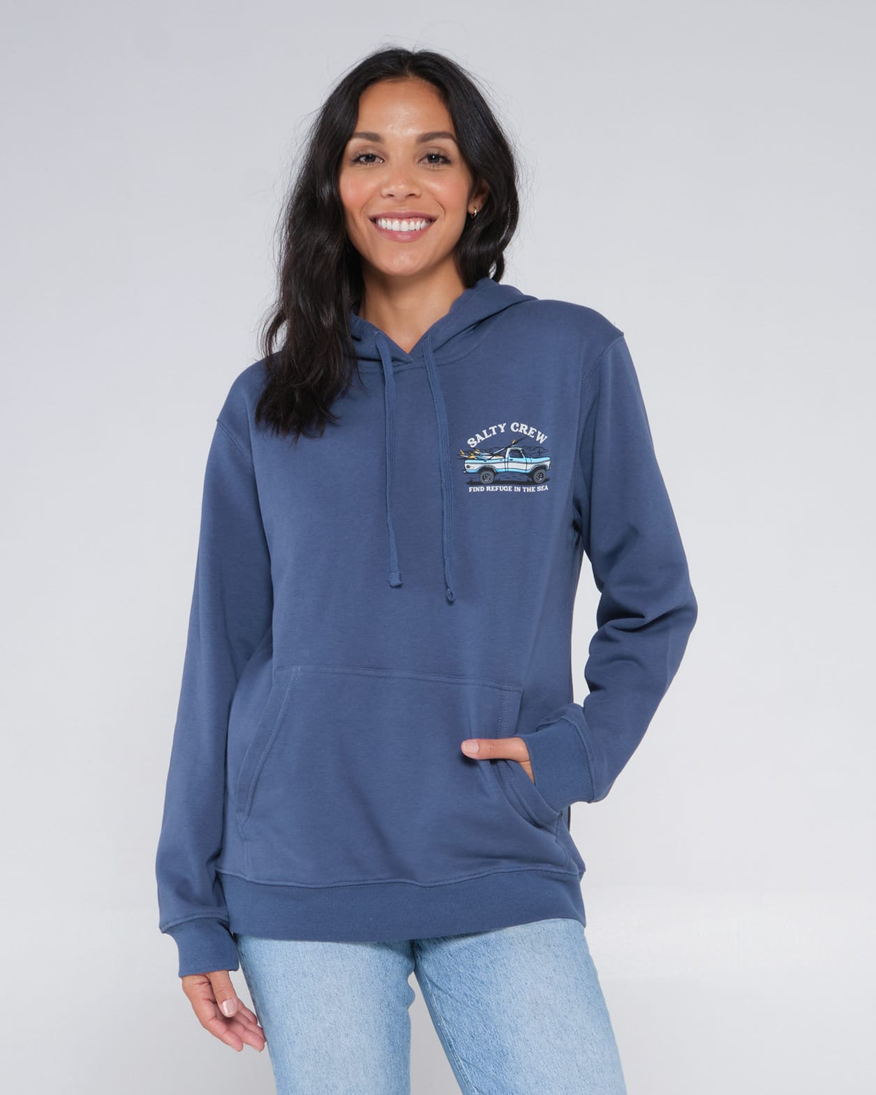 Salty Crew Womens - Baja Days Hoody - Blue Steel