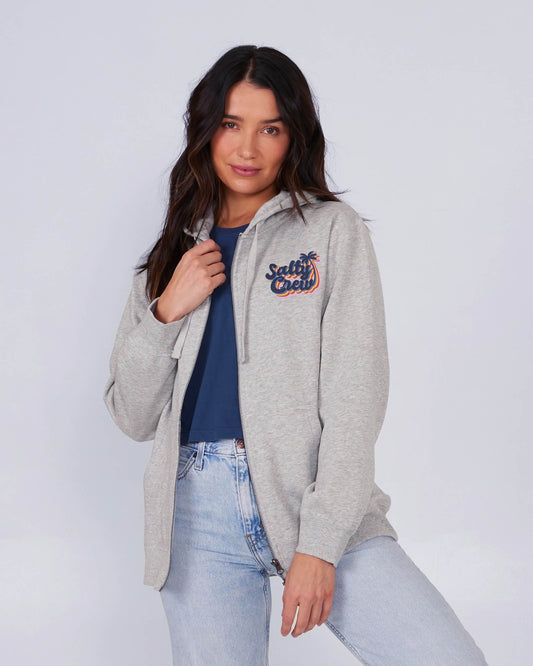 Salty Crew Womens - Salty Seventies Zip Hoody - Athletic Heather