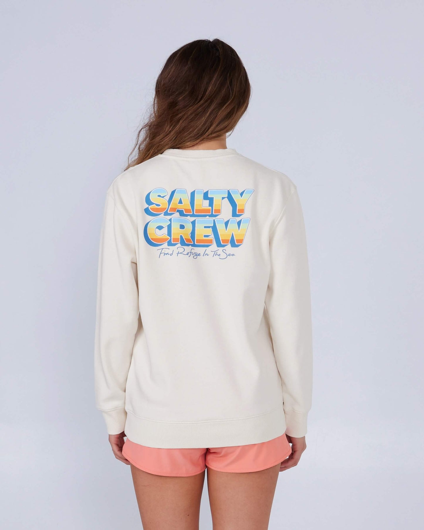 Salty Crew Womens - Summertime Premium Crew - Bone