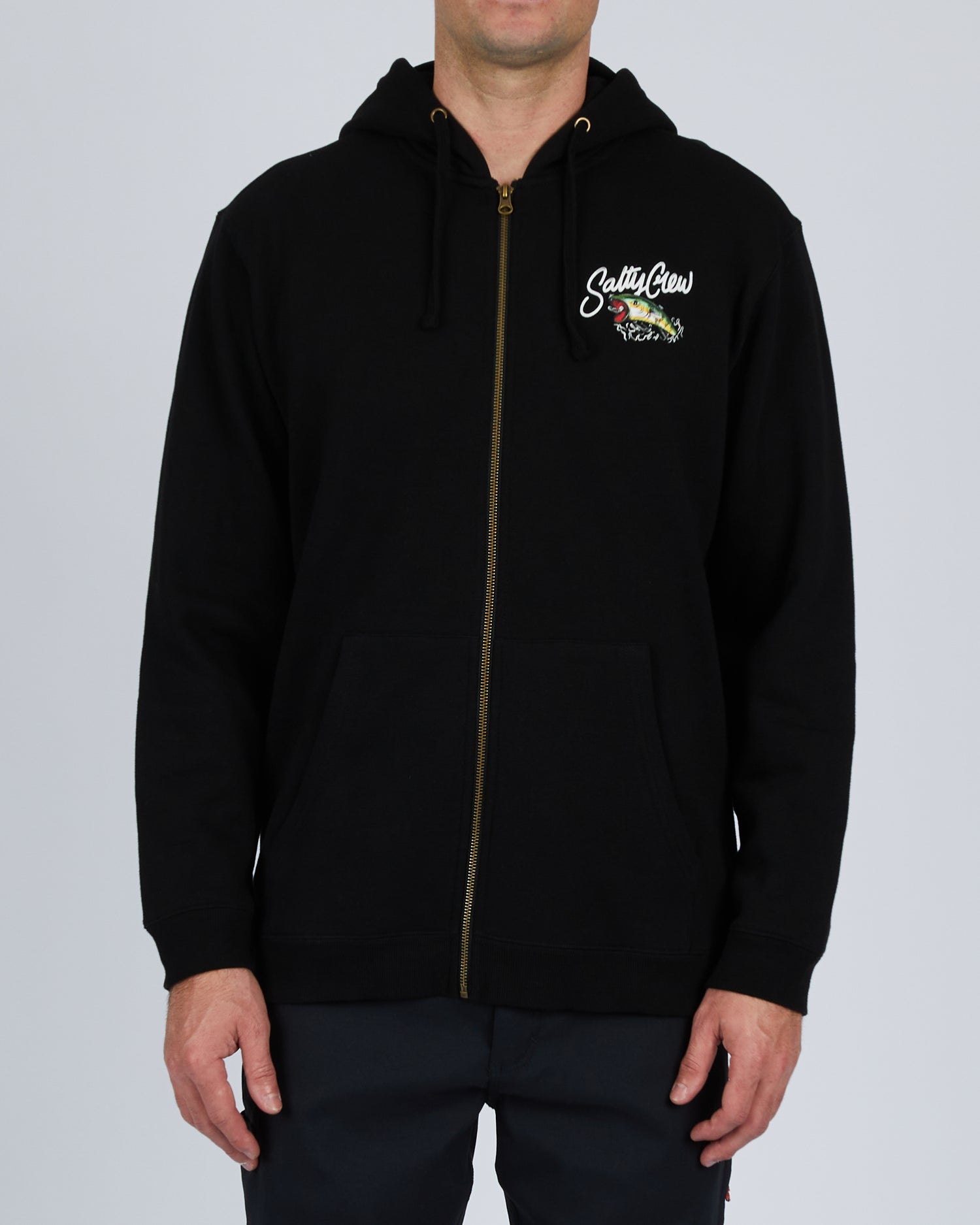 Salty Crew Men - Castoff Zip Fleece - Black