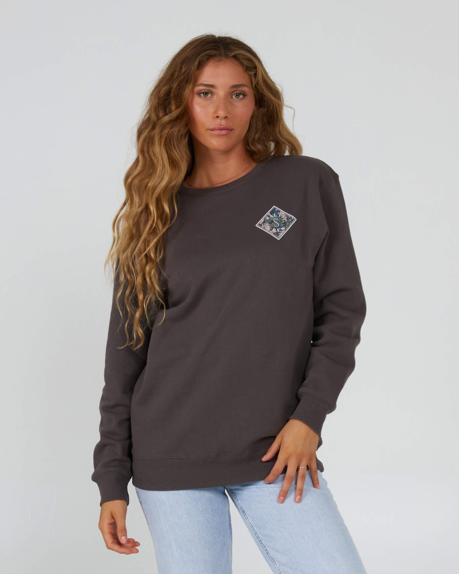 Salty Crew Womens - Tippet Fill Crew - Faded Black