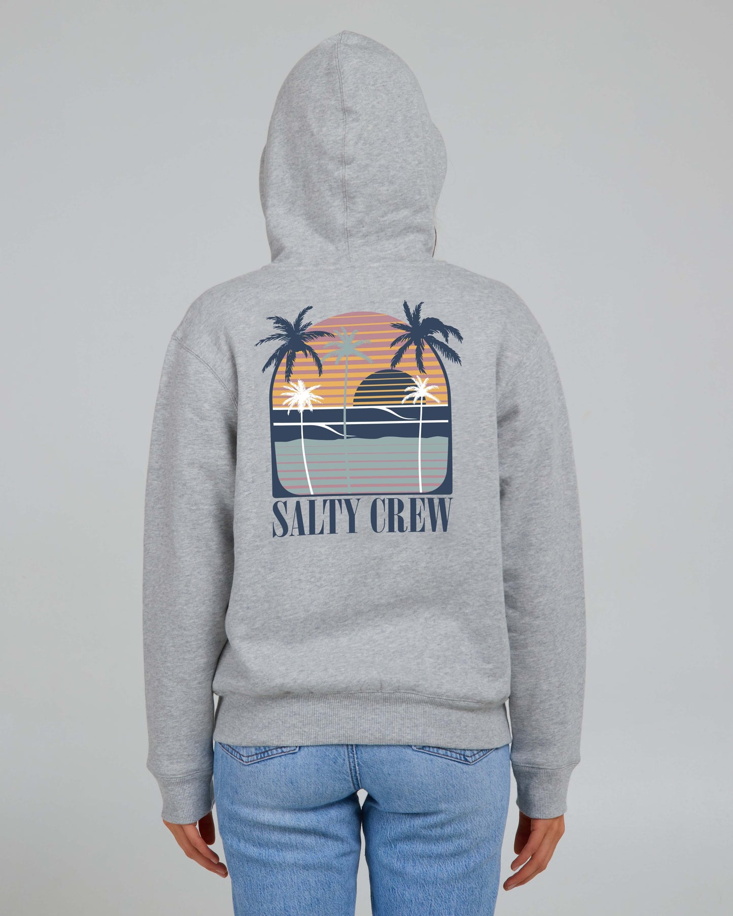 Salty Crew Womens - Shades Sherpa Zip Hoody - Athletic Heather