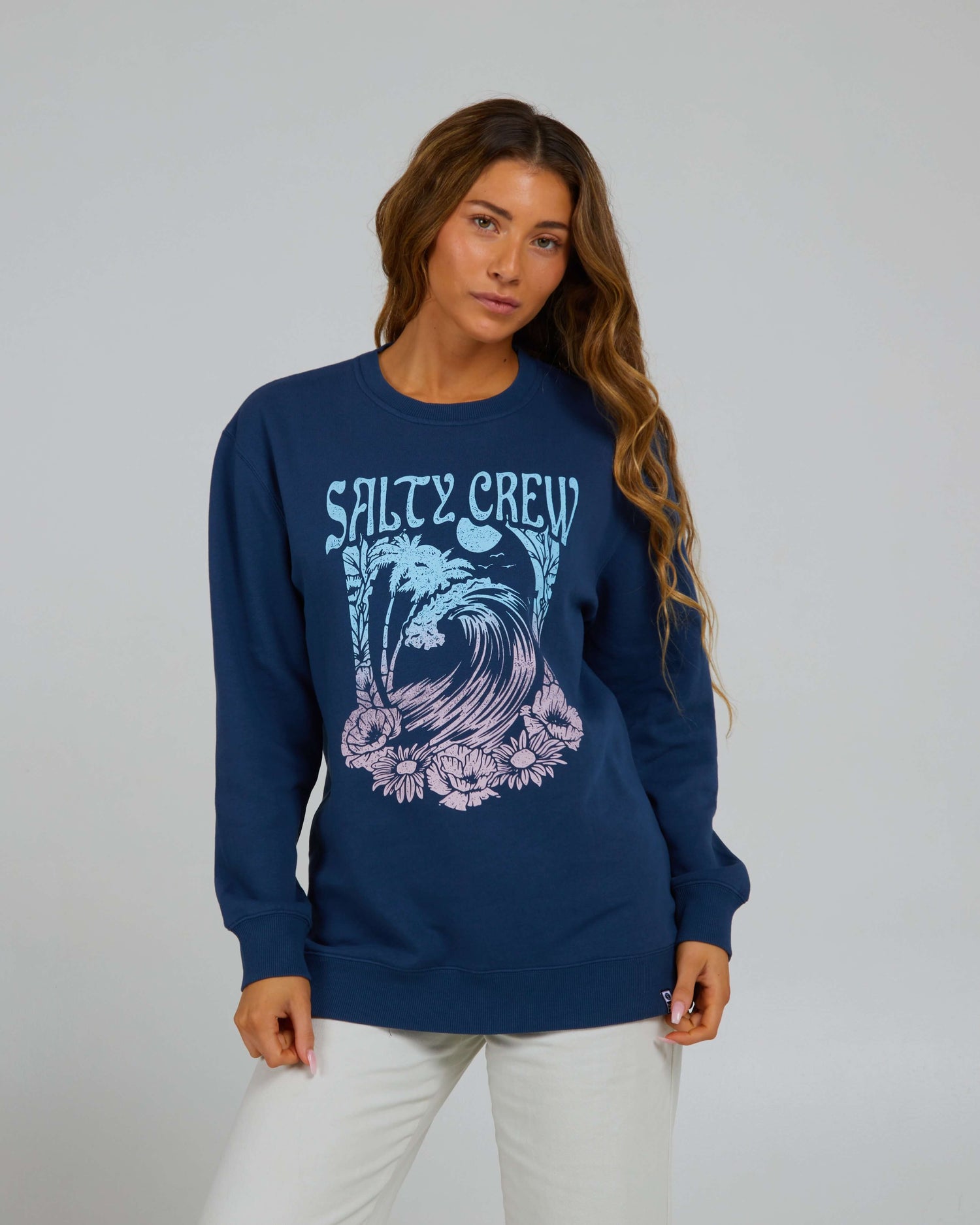 Salty Crew Womens - Big Wave Crew - Denim