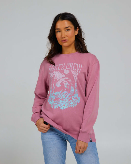 Salty Crew Womens - Big Wave Crew - Warm Liliac