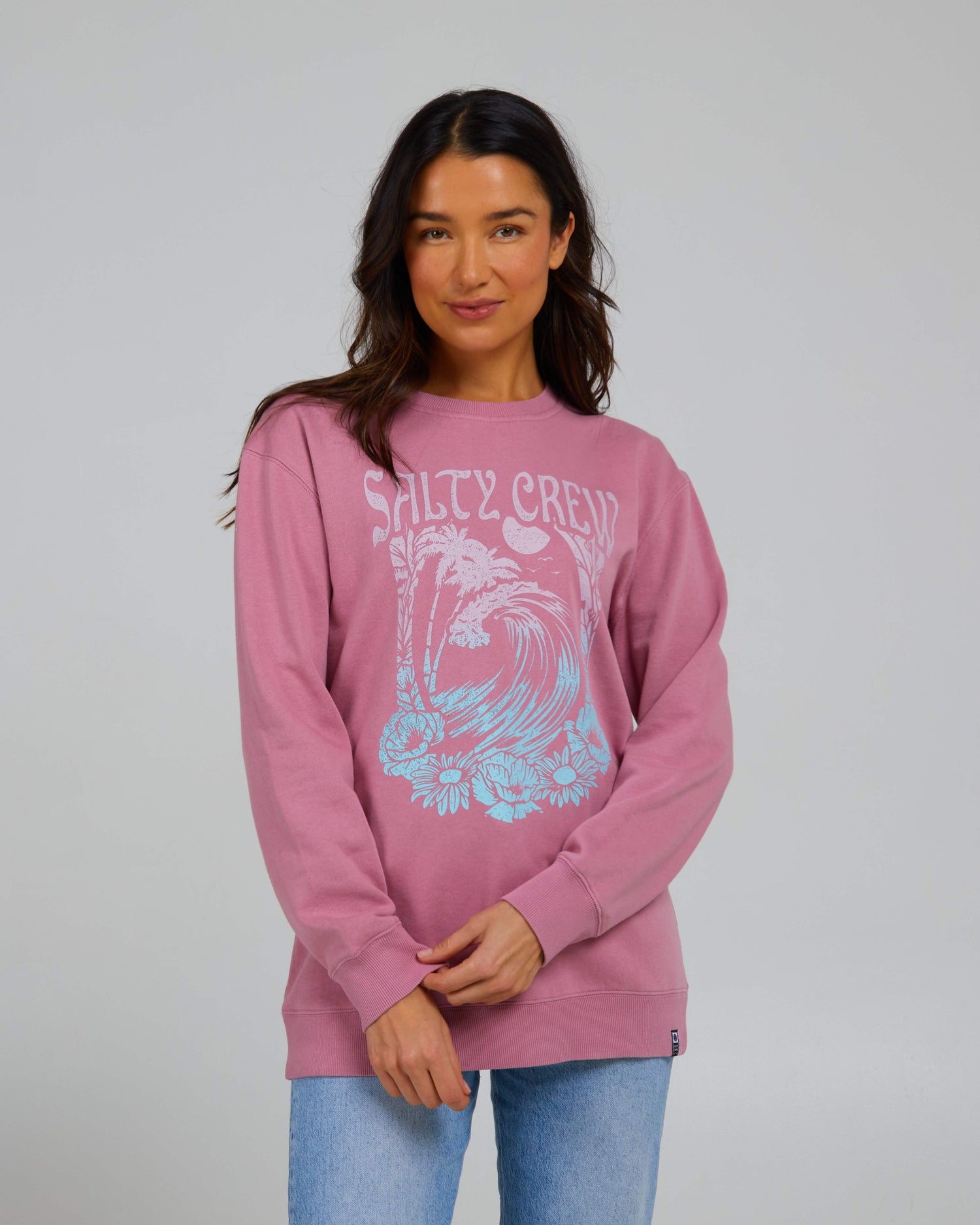 Salty Crew Womens - Big Wave Crew - Warm Liliac