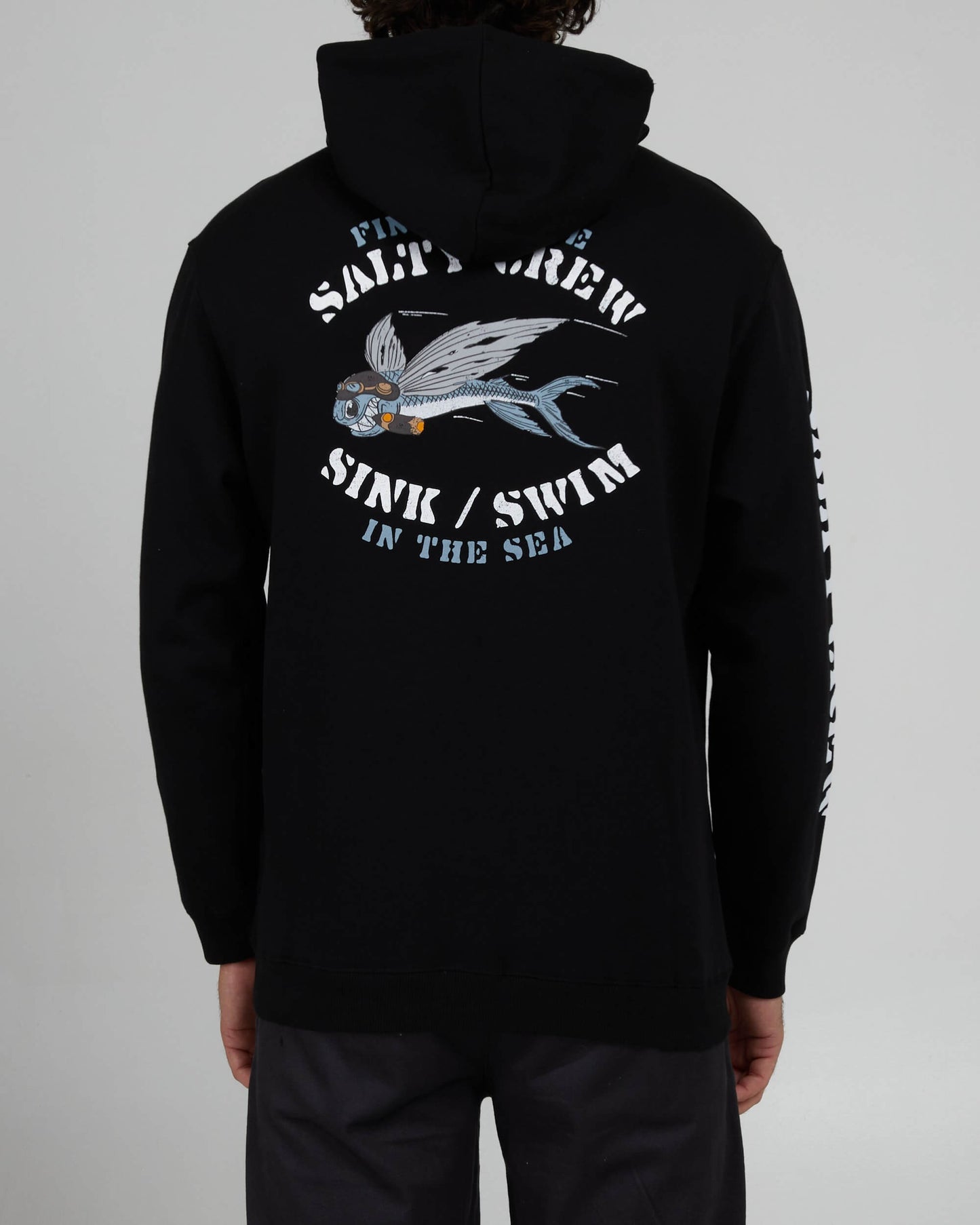 Salty Crew Men - Kamikaze Zip Fleece - Black