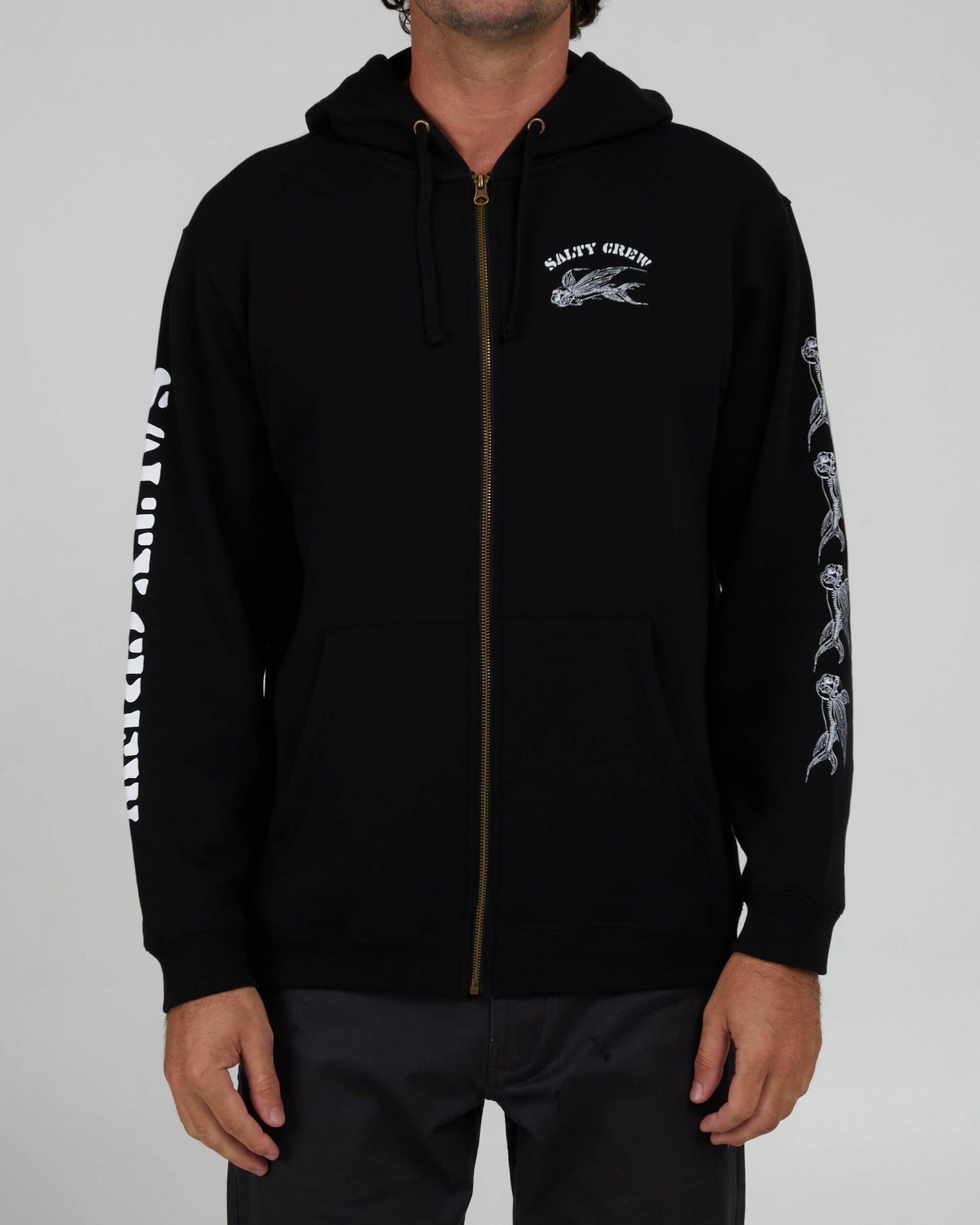 Salty Crew Men - Kamikaze Zip Fleece - Black