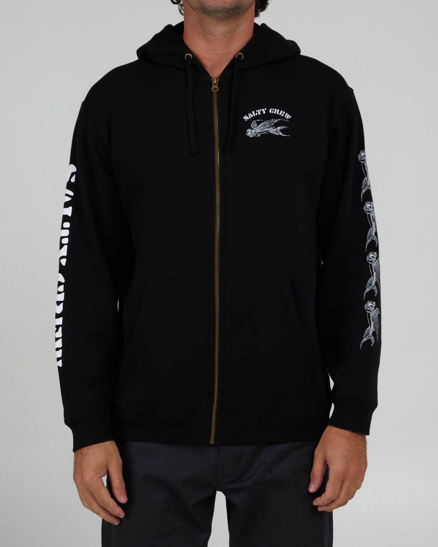 Salty Crew Men - Kamikaze Zip Fleece - Black