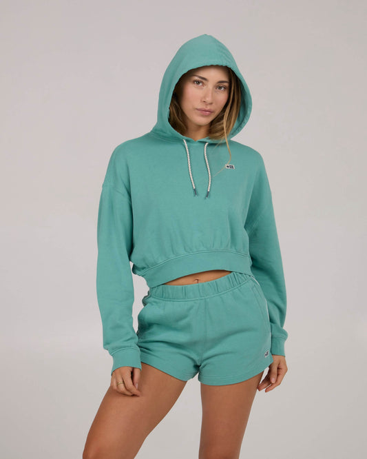 Salty crew FLEECE CUSTOM Catamaran Hoody - Sea Glass in Sea Glass