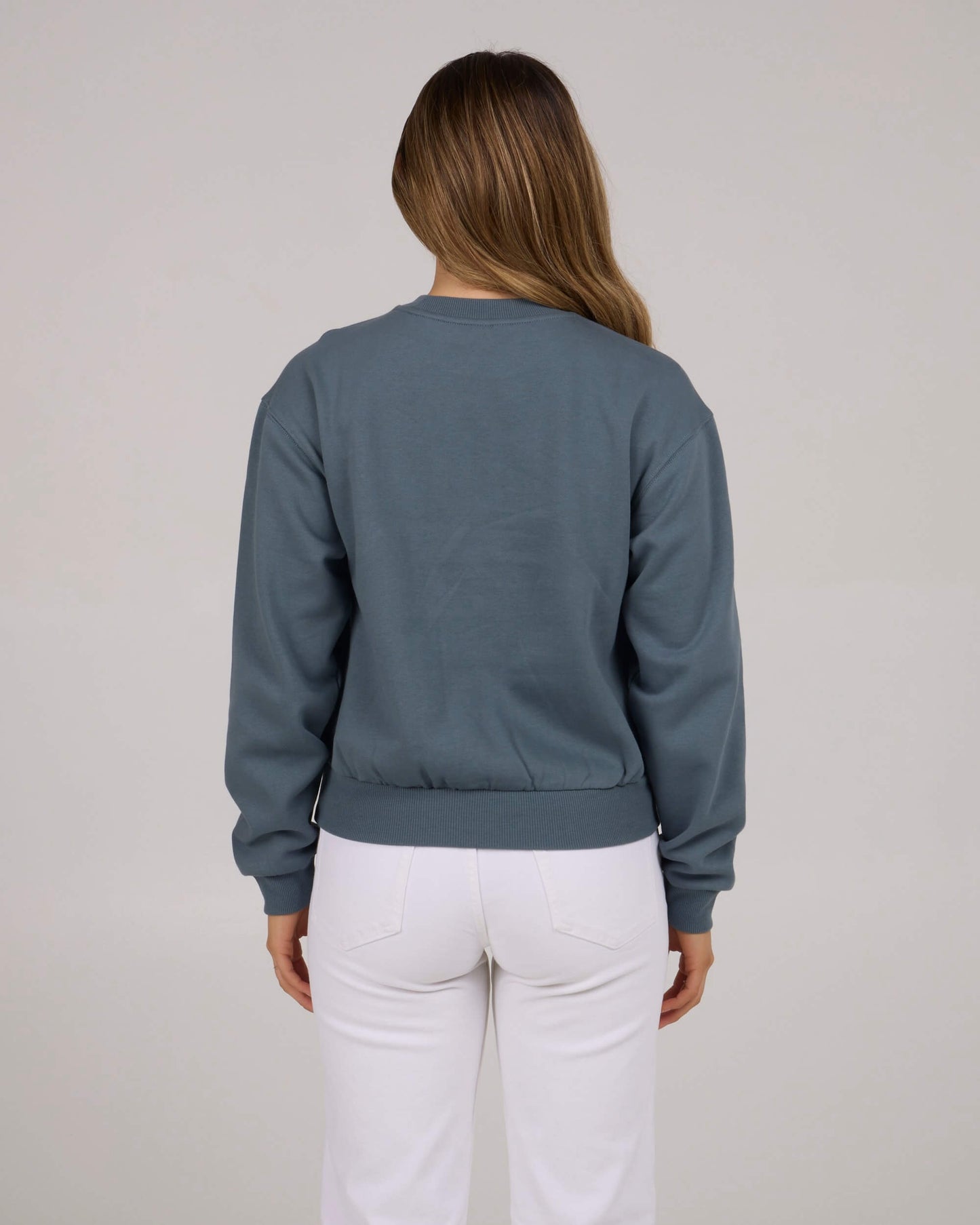 Salty crew FLEECE STANDARD Queen Palm Crew - Fin Blue in Fin Blue