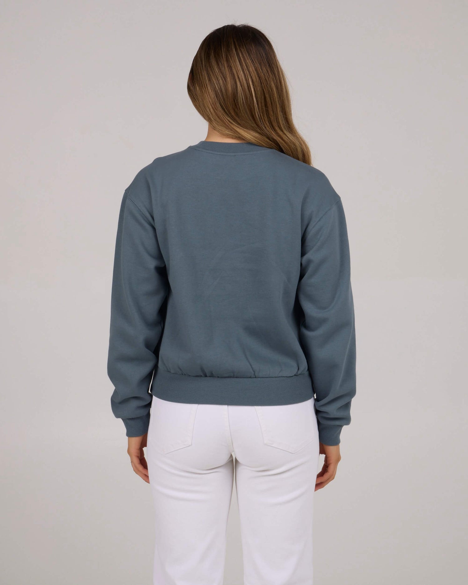 Salty crew FLEECE STANDARD Queen Palm Crew - Fin Blue in Fin Blue