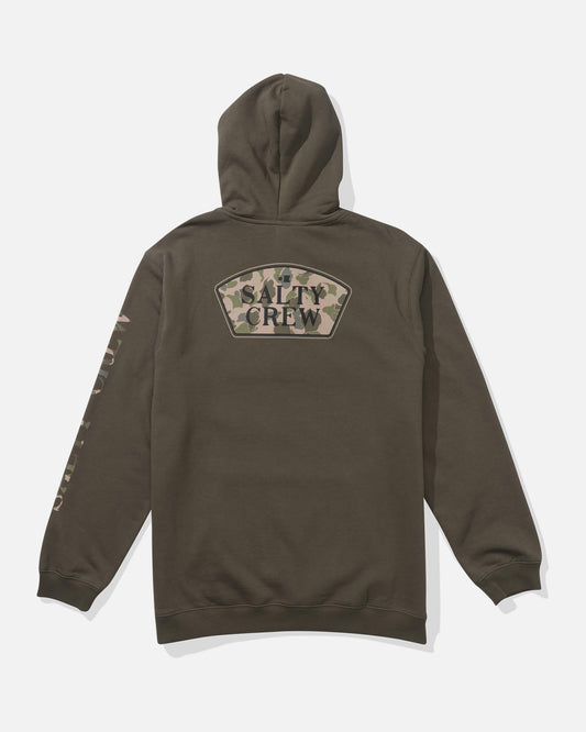 Salty crew FLEECE STANDARD Filler Up Fleece - Dusty Olive in DUSTY OLIVE