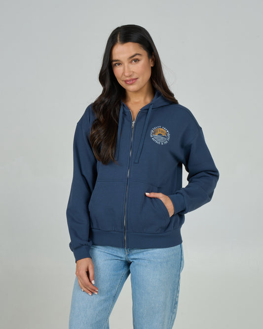 Rays Zip Hoody - Midnight Navy