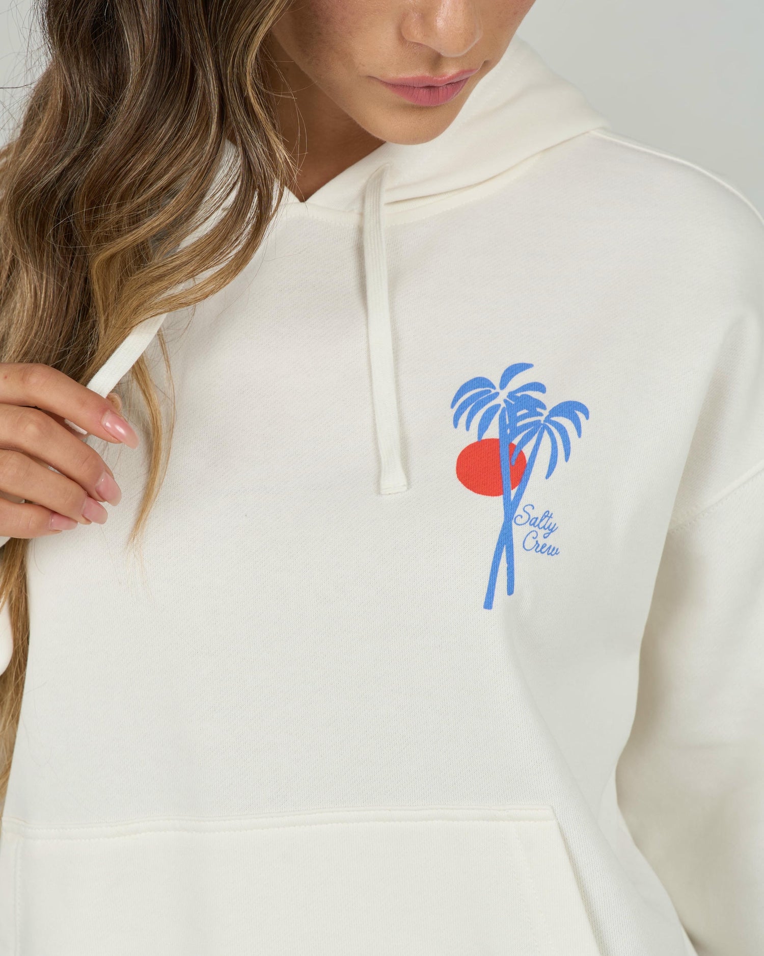 Geo Palm Hoody  - Off White