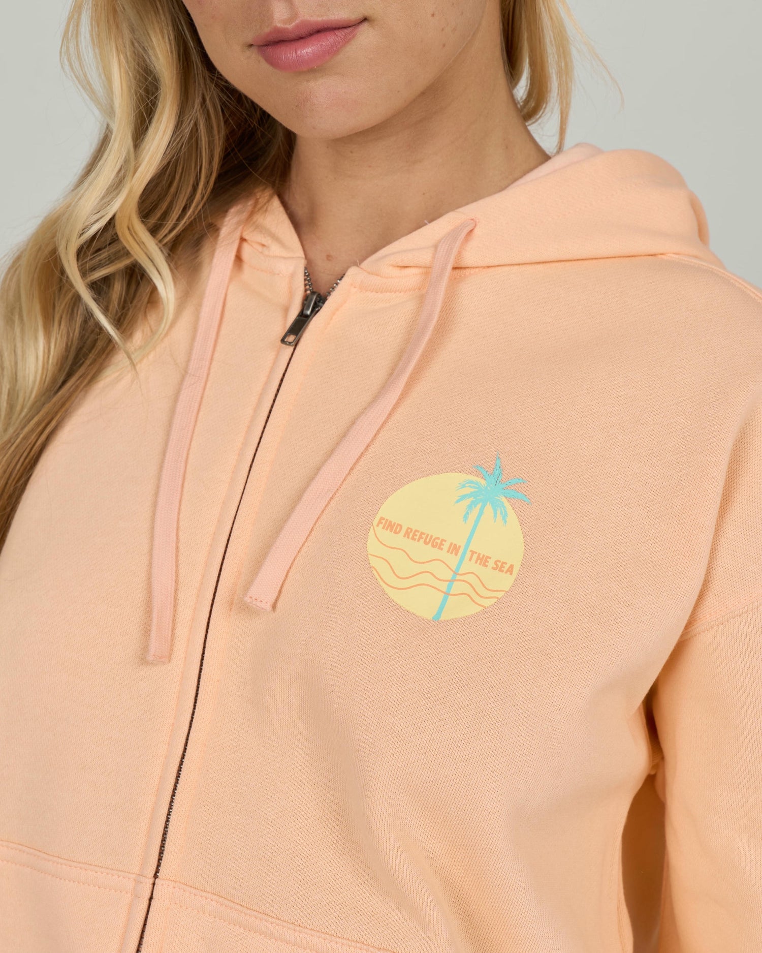 Simplicity Zip Hoody - Apricot