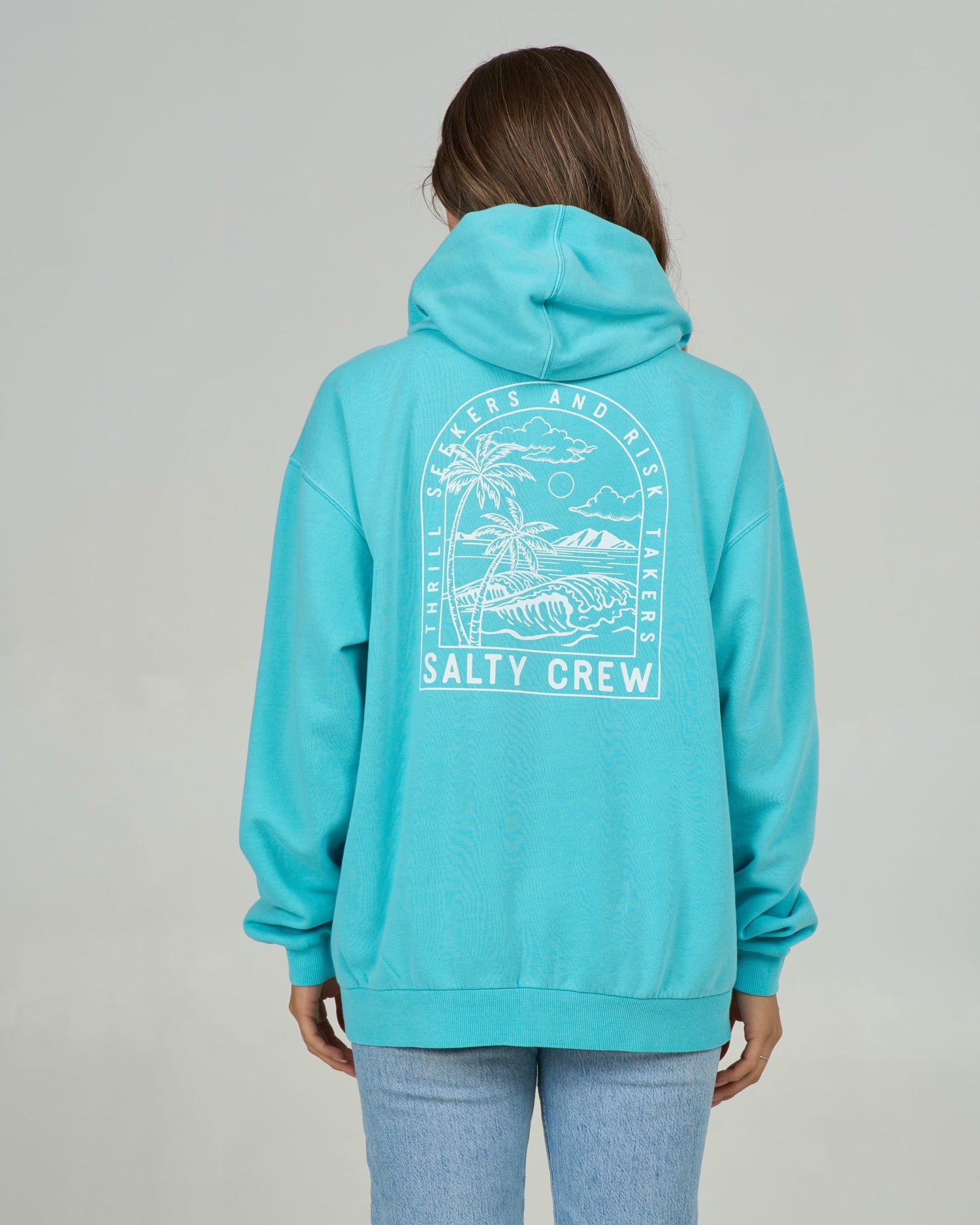 Archway Zip Hoody - Turquoise