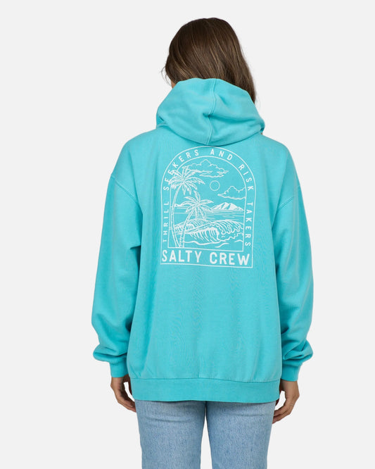 Archway Zip Hoody - Turquoise