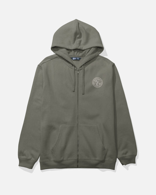 Global Zip Fleece - Dusty Olive