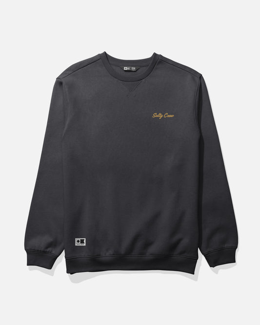 Worn In Crew Fleece - Black