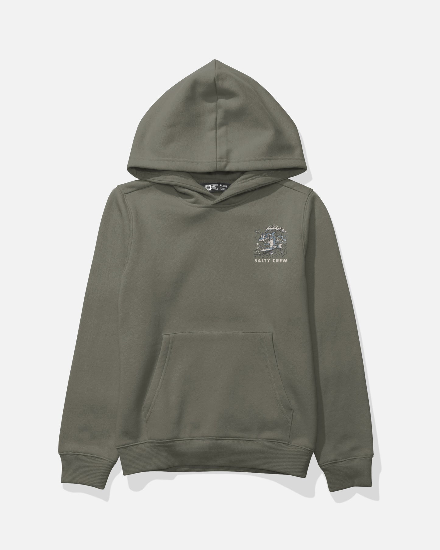 Surf Shark  Fleece Kids - Dusty Olive