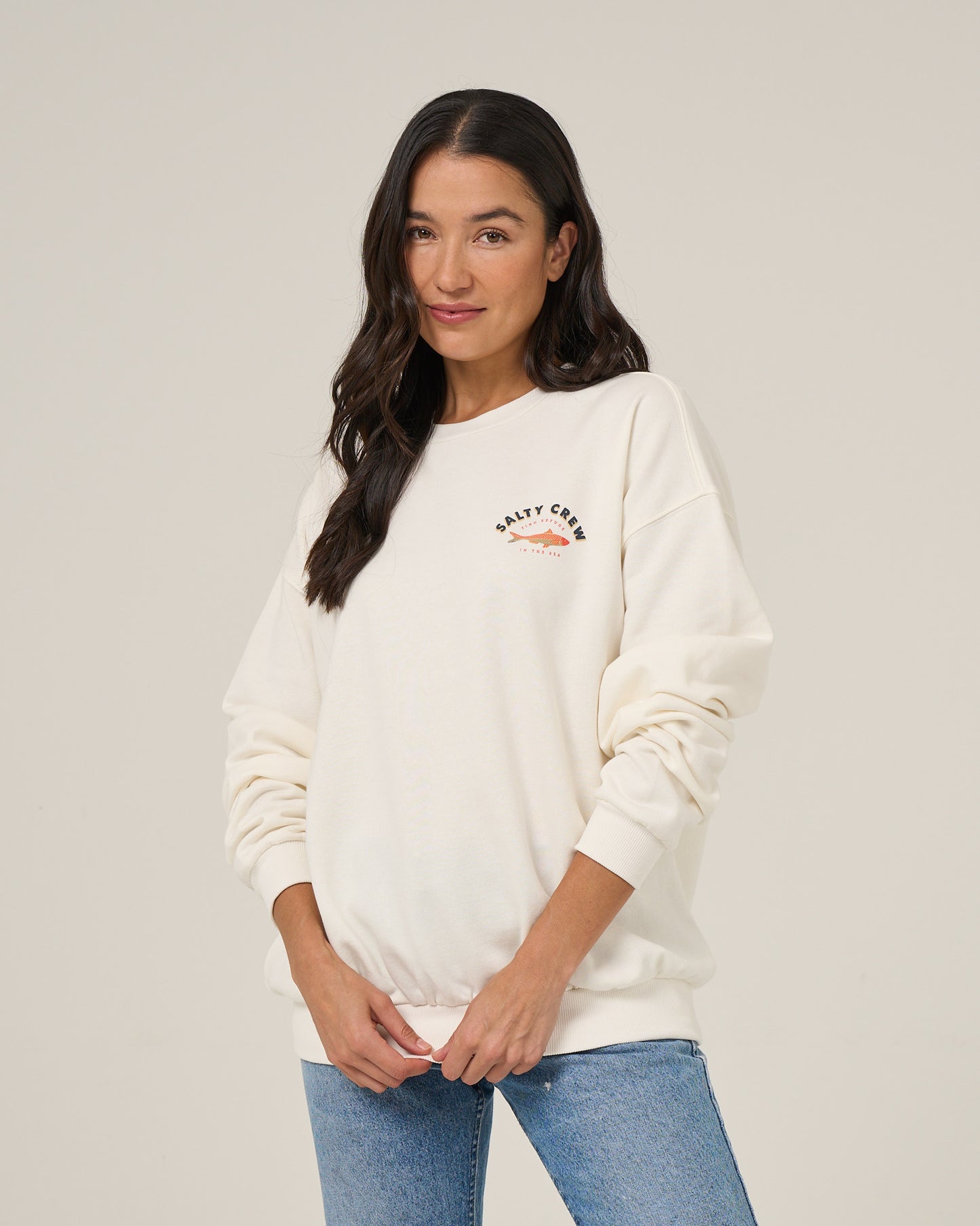 Salty Sardine Crew - Off White