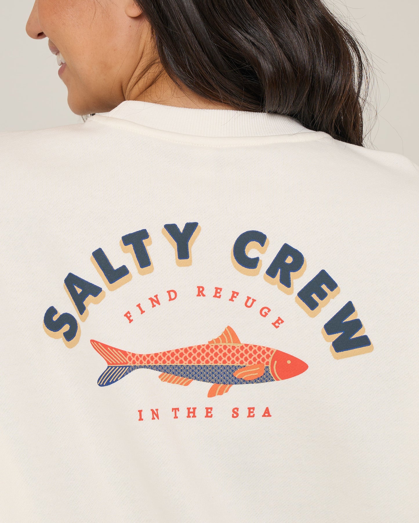 Salty Sardine Crew - Off White