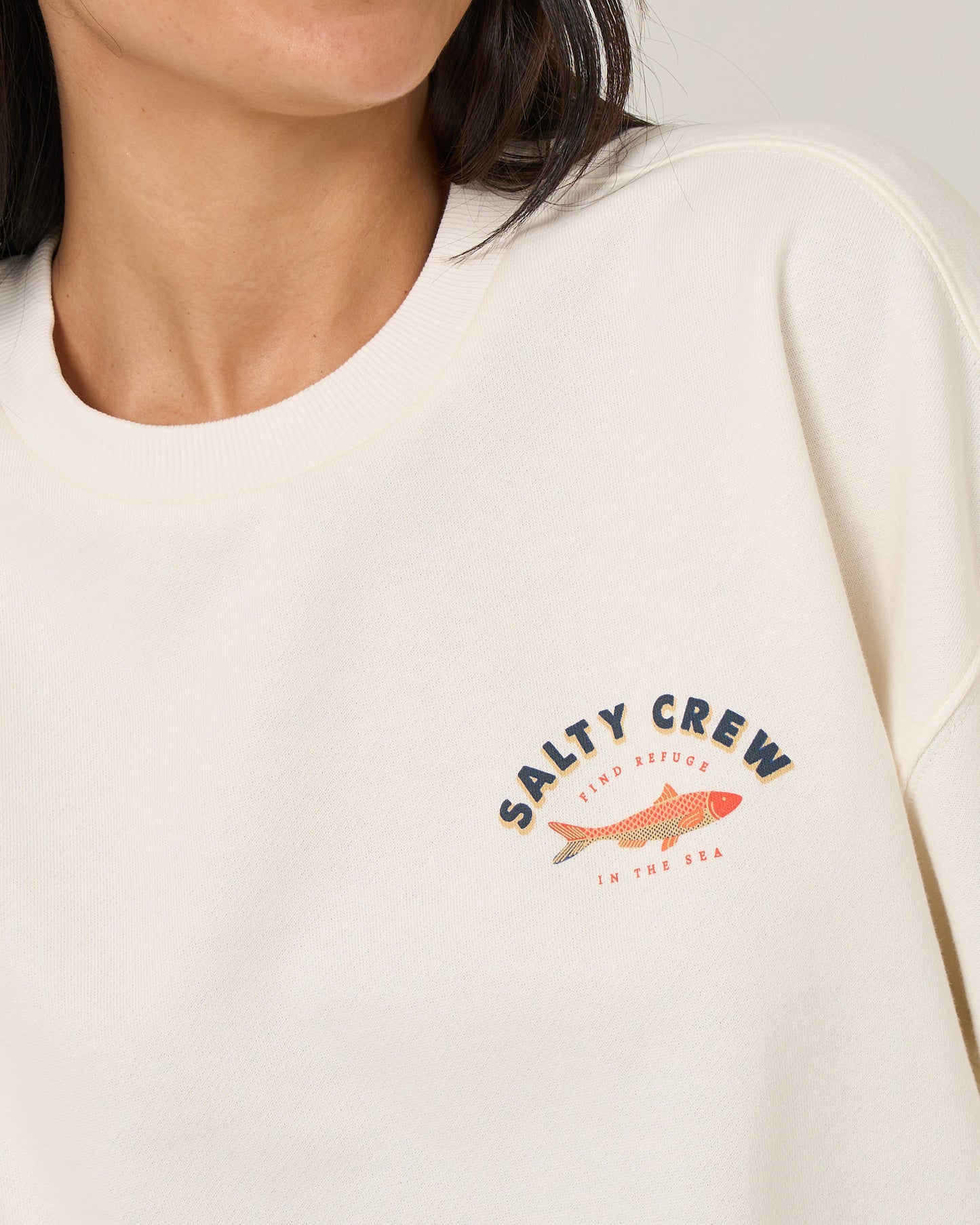 Salty Sardine Crew - Off White