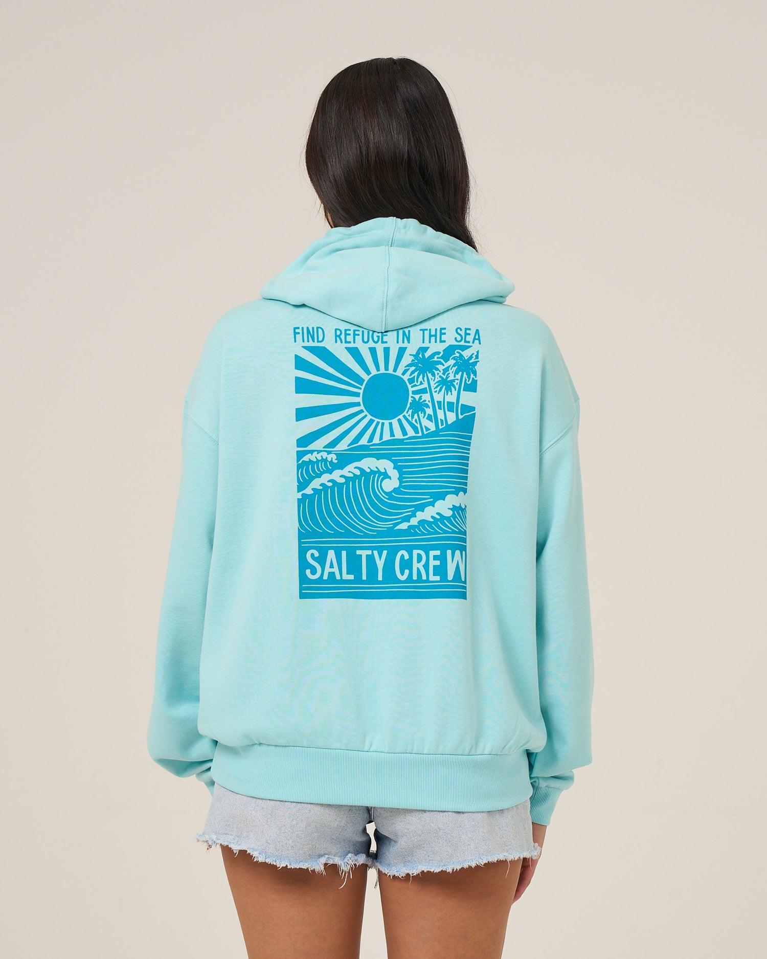 Rise And Smile Hoody - Aquamarine