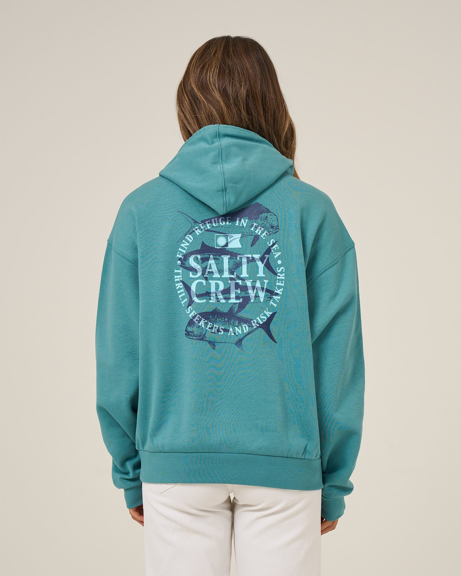 Overlay Hoodie - Teal