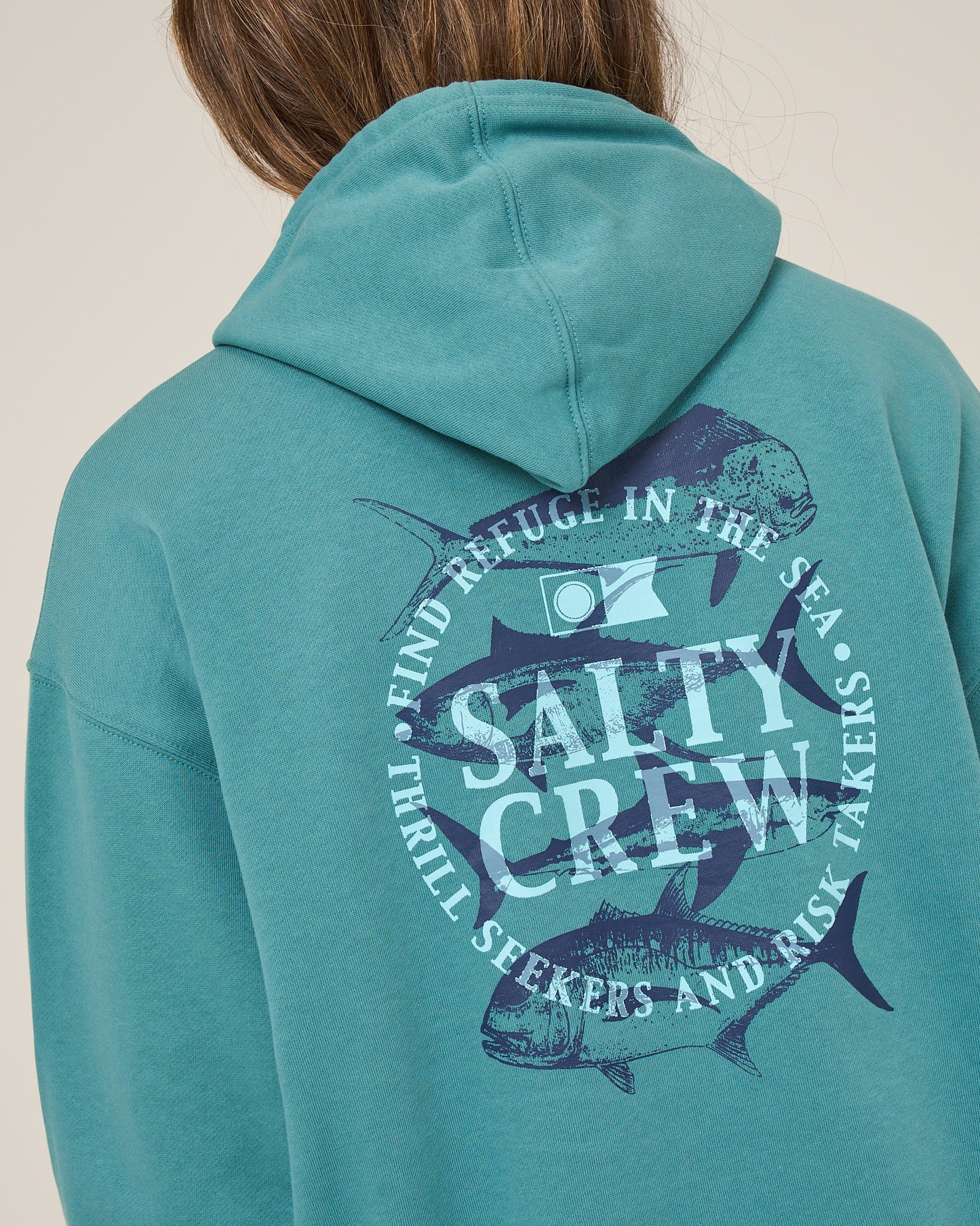 Overlay Hoodie - Teal