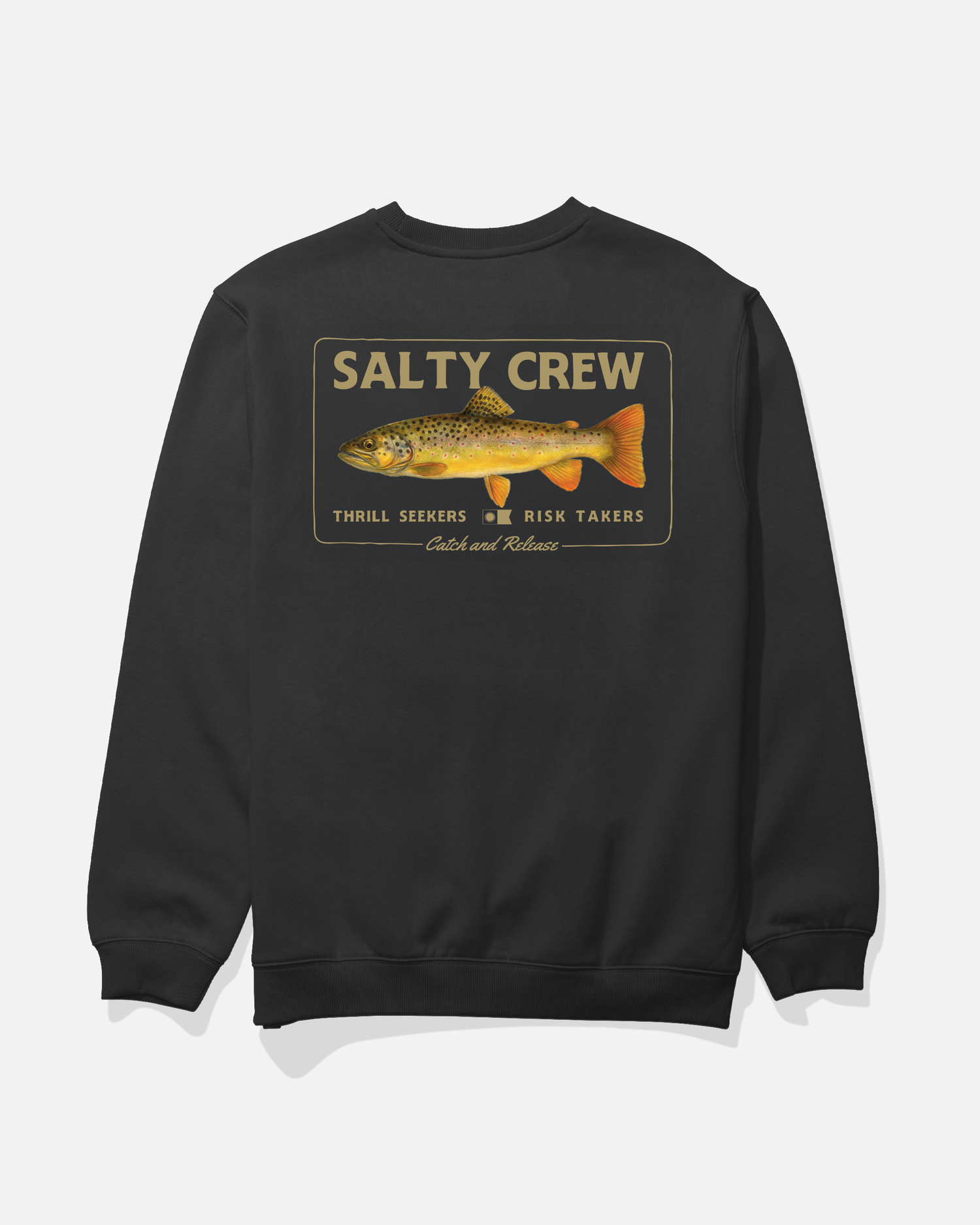 Browny Crew Fleece - Black
