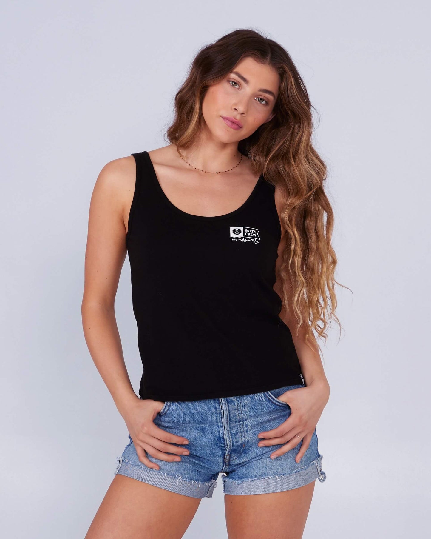 Salty Crew Womens - Alpha Classic Tank - Black