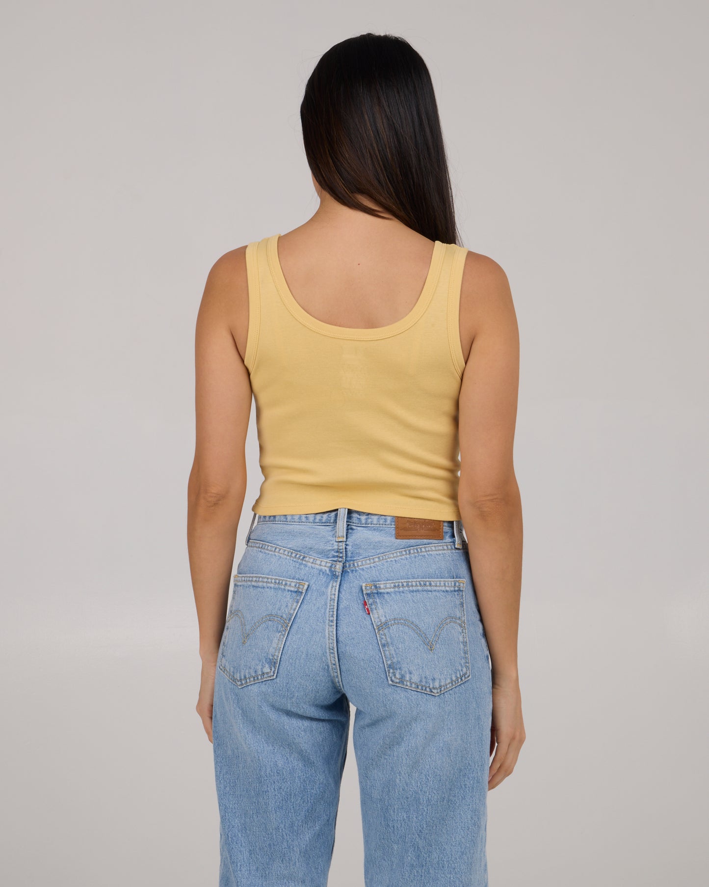 Beach Scene Tank - Dusty Gold