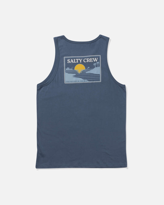 Salty crew TANK STANDARD Reflection Tank - Slate in Slate
