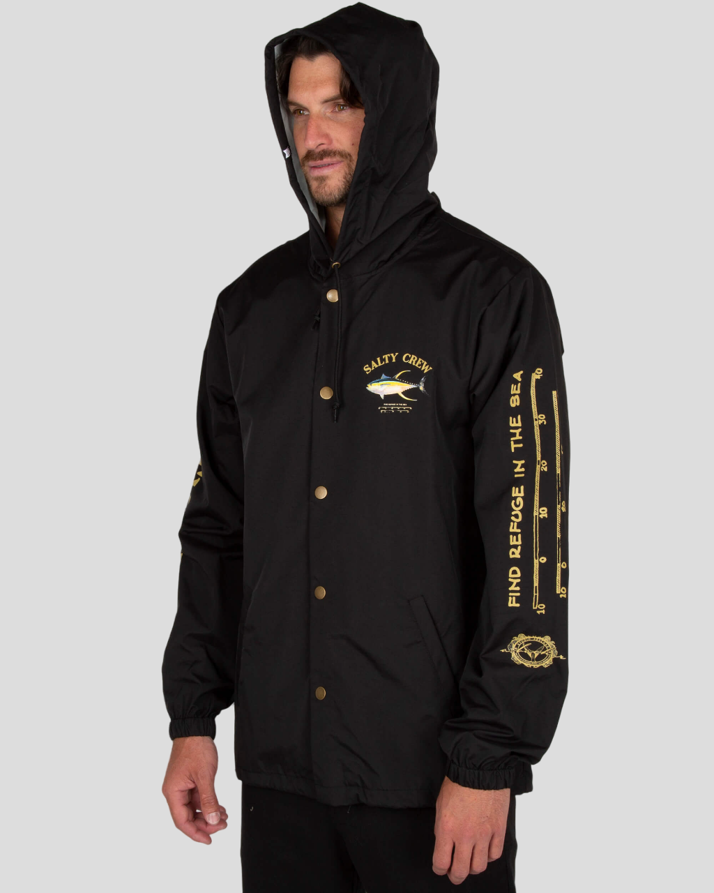 Ahi Mount Snap Jacket - Black