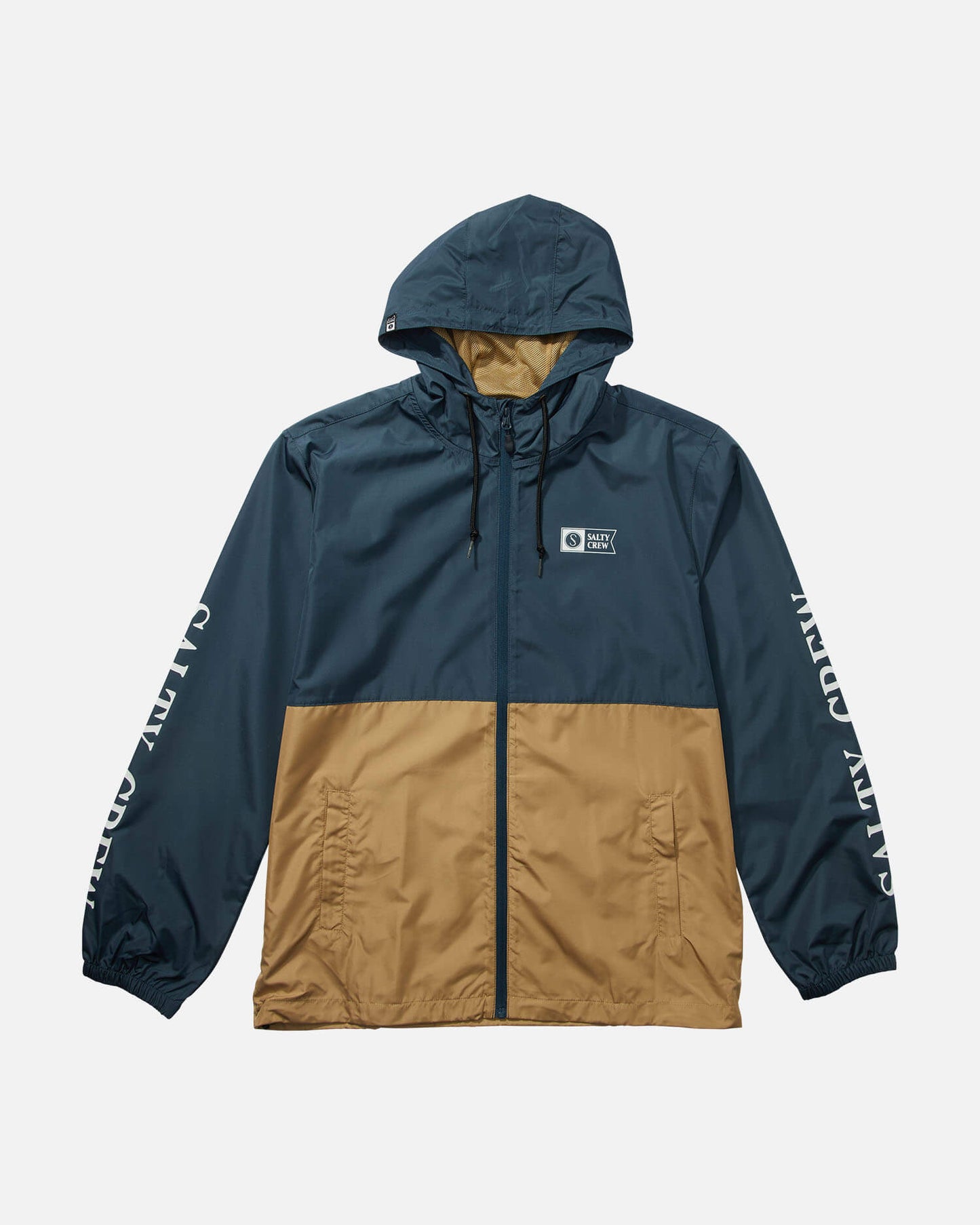 Salty Crew Men - Surface Windbreaker Jacket - Navy/Straw