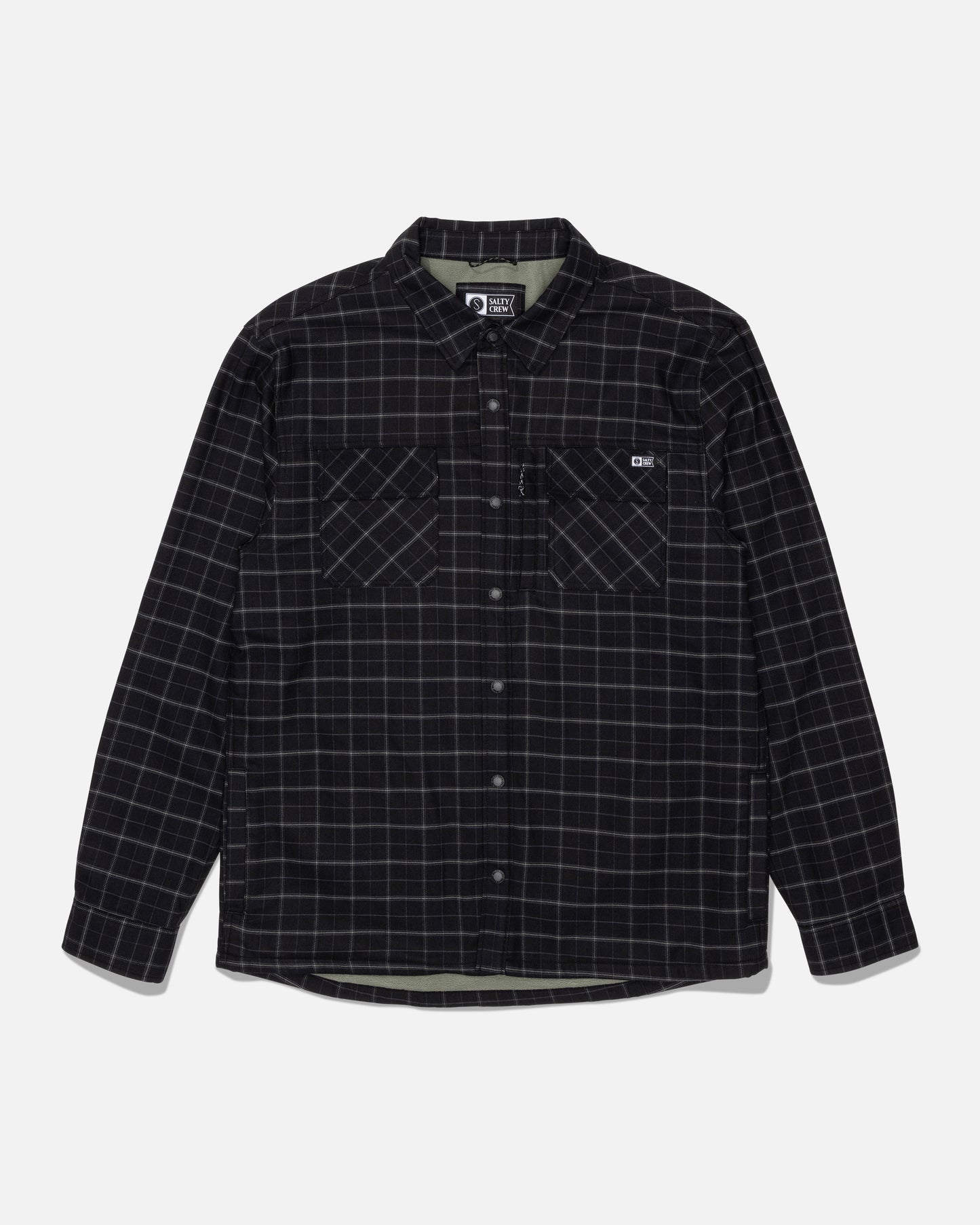 Fathom Ls Tech Shacket - Black/Green