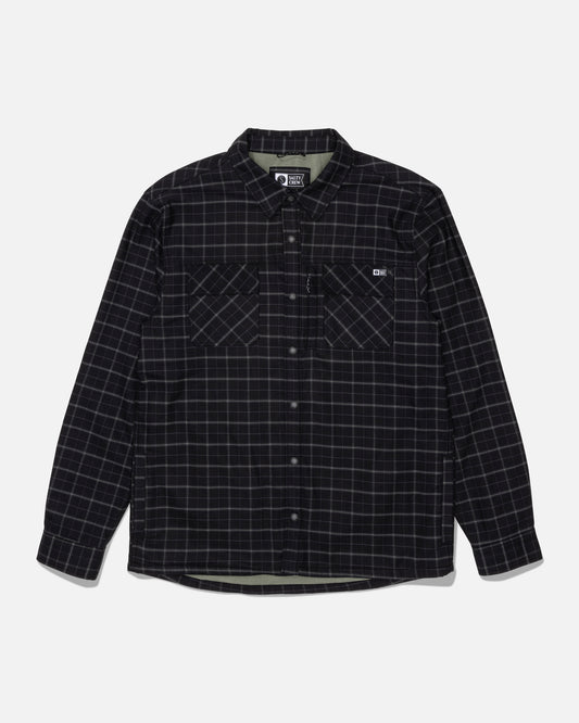 Fathom Ls Tech Shacket - Black/Green