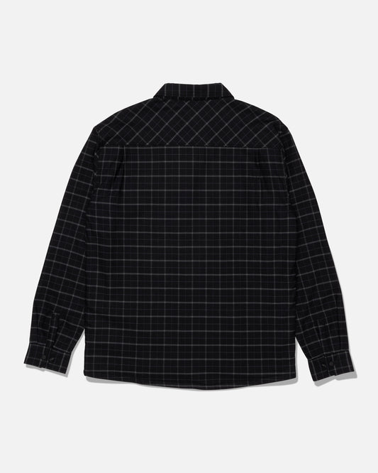 Fathom Ls Tech Shacket - Black/Green
