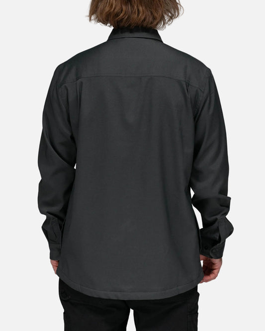 Salty crew WOVEN SHIRTS Fathom L/S Tech Shacket - Charcoal in Charcoal