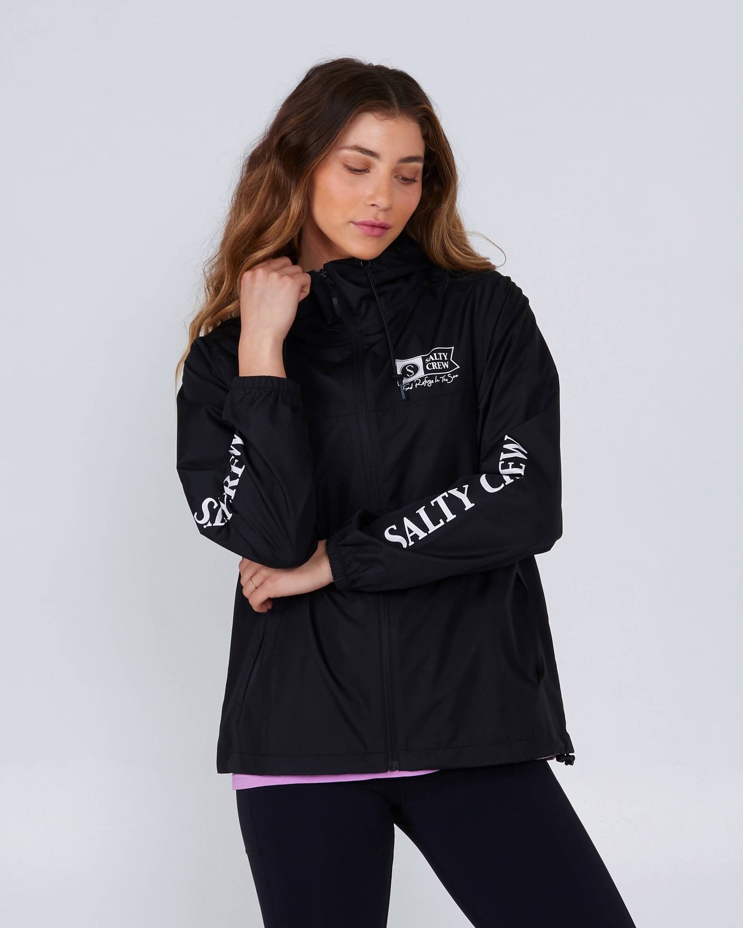 Salty Crew Womens - Frits Windbreaker - Black