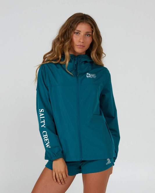 Salty Crew Womens - Frits Windbreaker - Kelp