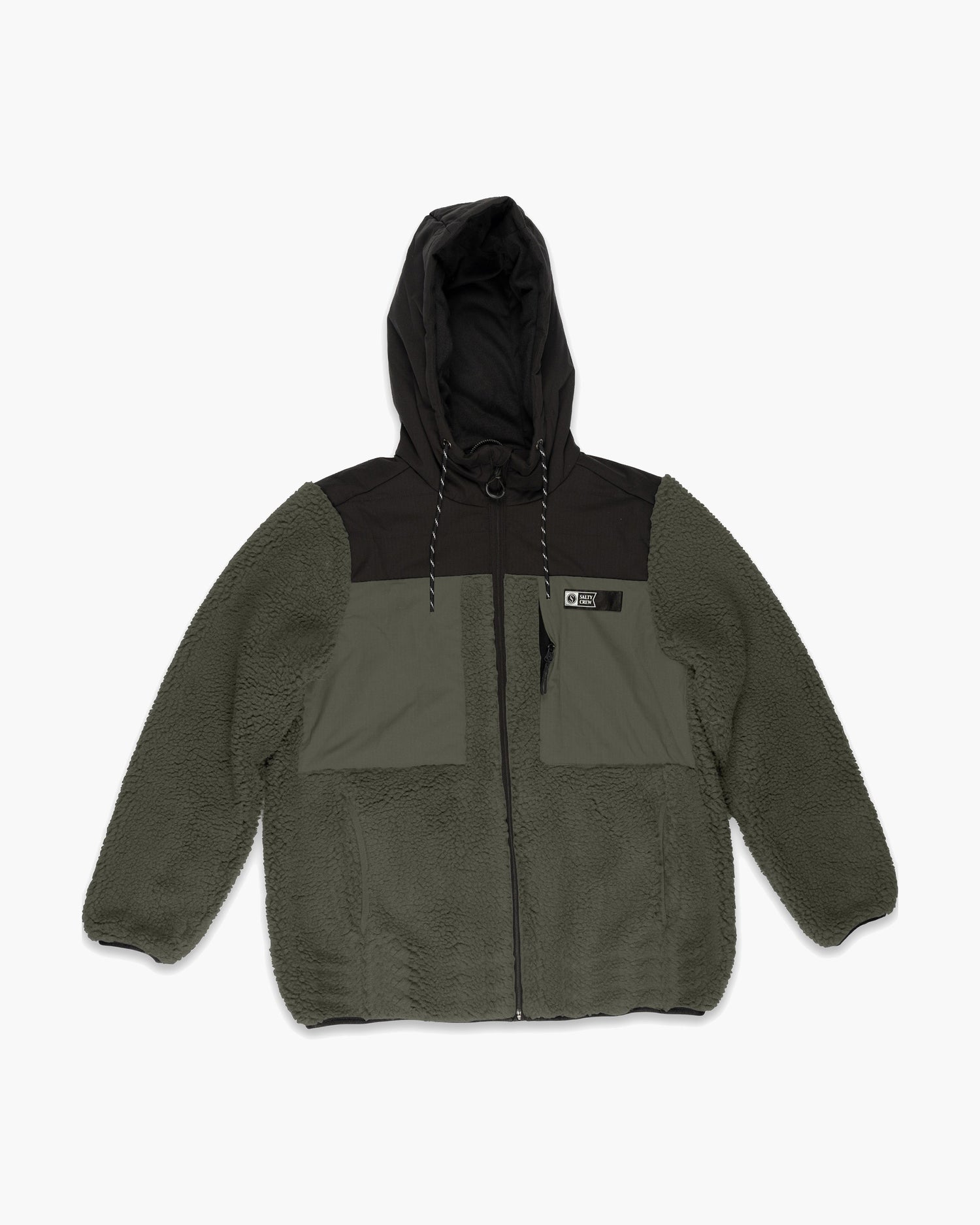 Salty Crew Men - Kodiak High Pile Sherpa Jacket - Olive