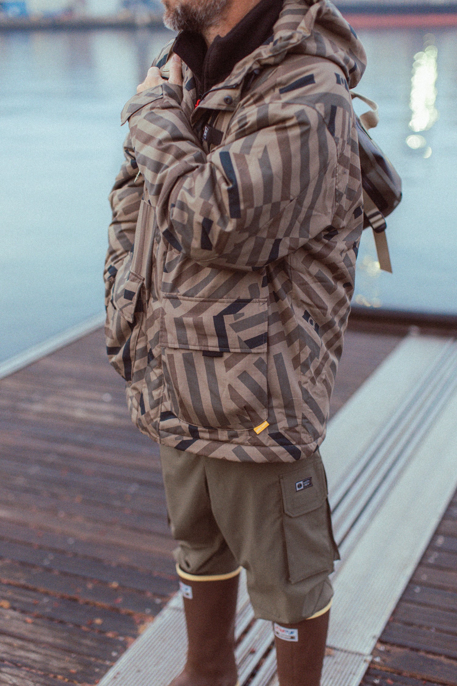 Torent Tech Jacket - Khaki Dazzle